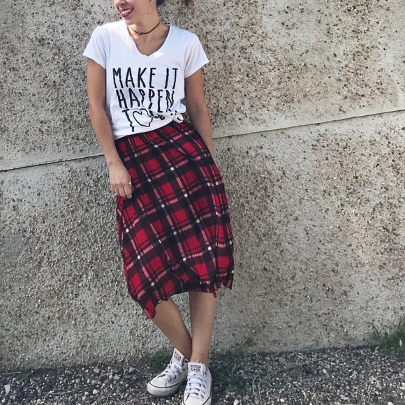 Lularoe Elegant Plaid Jill skirt NWT - Picture 4 of 6